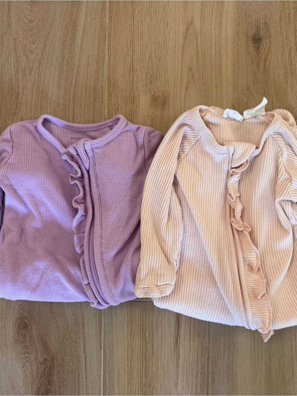 Ruffle 0-3months baby girl zippies